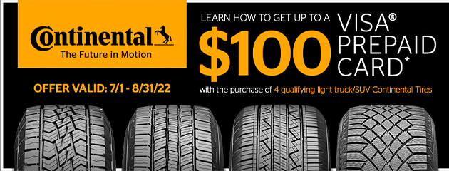 Continental Coupon | Steve's Auto World
